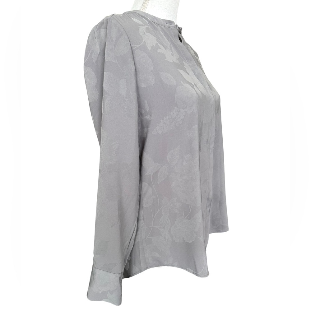 Chico's Gray Button Down Blouse - Size Small - image 3